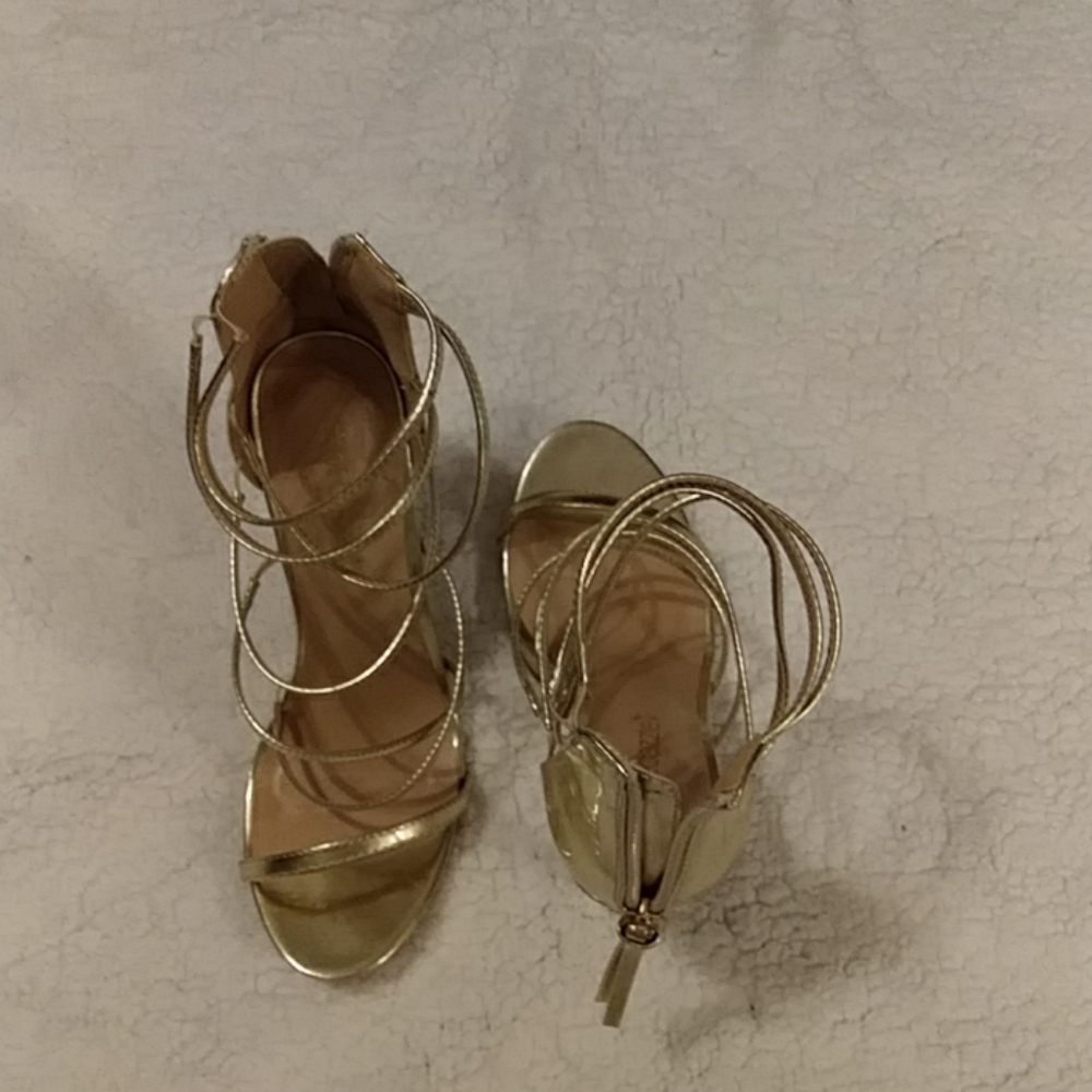 Gold dress heels